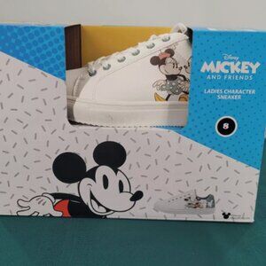 Disney Mickey and Friends Ladies Character Sneakers 2024 Size 8 Aldi
